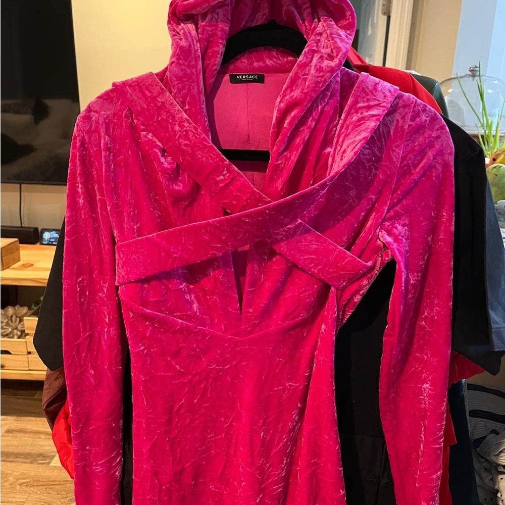 Versace Fuchsia Velvet Garment